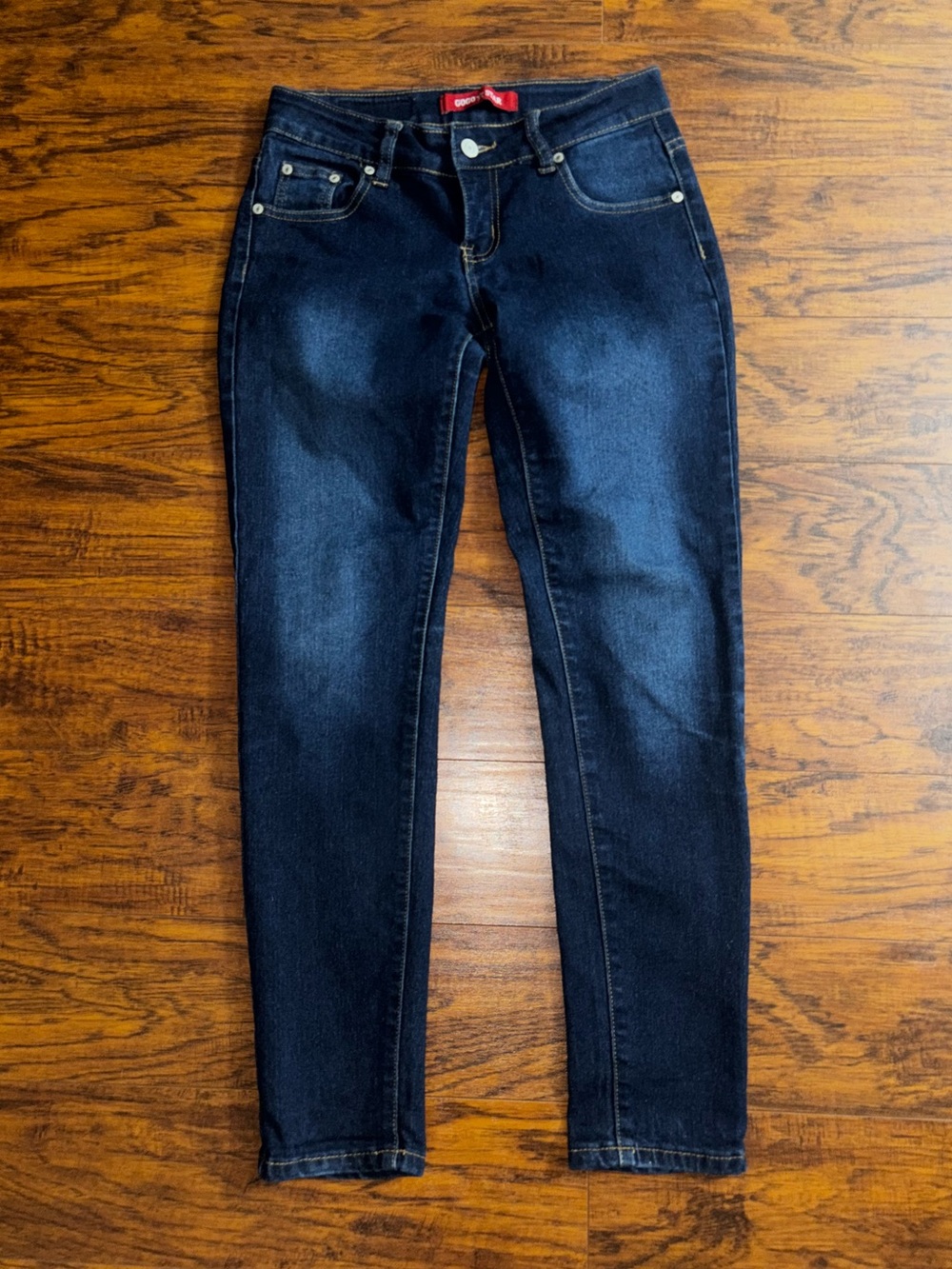 GOGO STAR Blue Jeans Dark Wash Skinny Jeans Classic Stretch Denim Pants